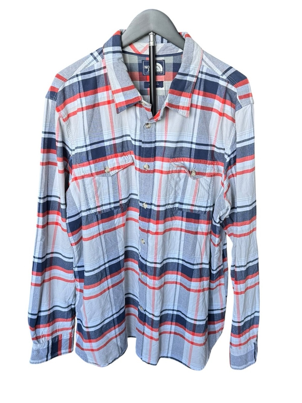 The North Face Plaid Button Down Shirt XXL Coastal Dadcore Outdoor Flannel J32